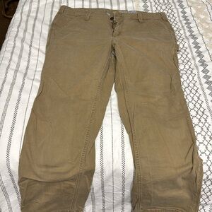 Tan carhartt original fit work pants sz 18